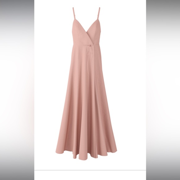 Fame & Partners Blush Strappy Wrap Dress Size 2 - Picture 1 of 8